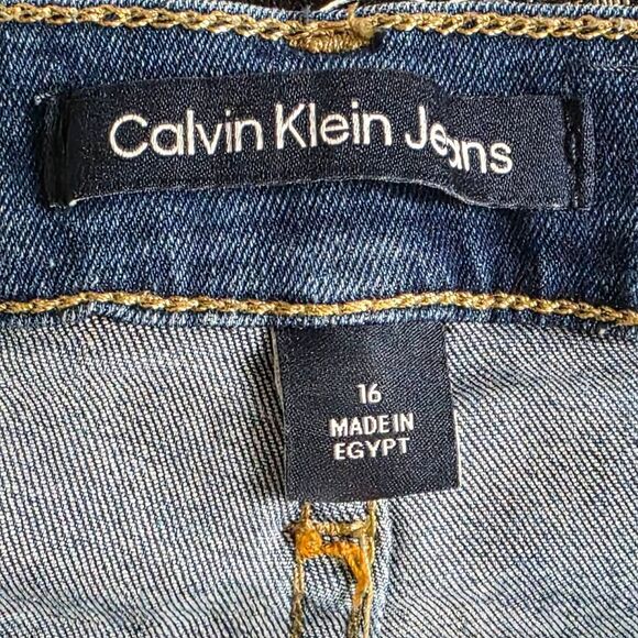 Calvin Klein High Rise Skinny Jeans Size 16 Blue - Picture 6 of 10